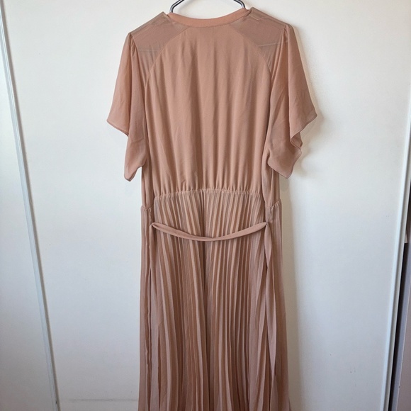 H&M's Pink Pleated Maxi Dress - Picture 3 of 5
